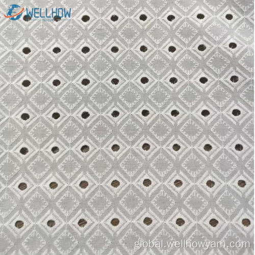 Embroidery Cotton Fabric Lace Embroidery Fabric Cotton Fabric Manufactory